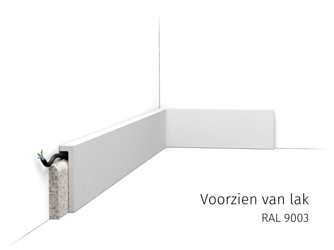 Orac vloerplint SX171 RAL9003