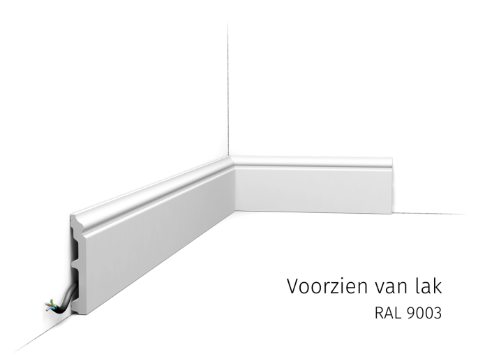 Orac vloerplint SX173 RAL9003
