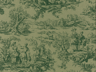 Little Greene Lovers' Toile - Dark Brunswick Green