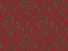 Donkerrood Little Greene behang Cranford - Cherry Gold