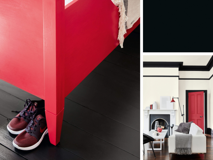 Little Greene - Jack Black 119 op de sierlijsten 