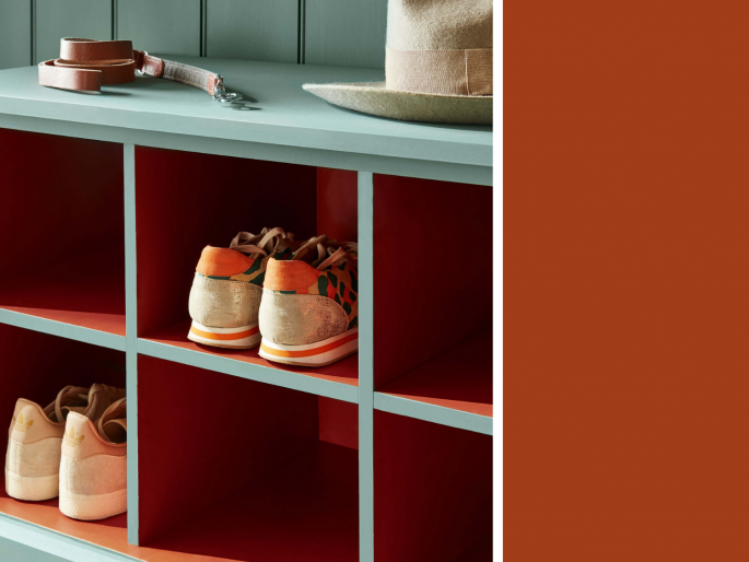 Little Greene - Heat 24 op een inbouwkast