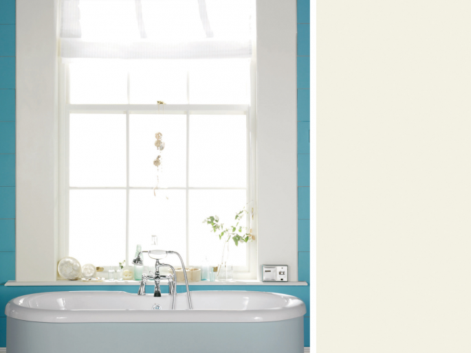 Little Greene - Whitening 41 op de badkamerwand
