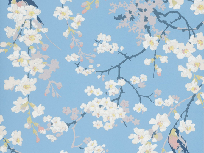 Little Greene Massingberd Blossom - Pale Blue