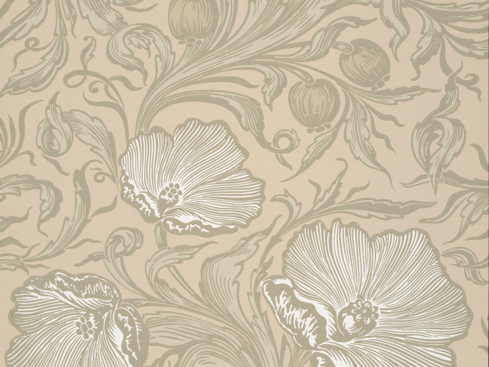 Little Greene Poppy Trail - Portland Stone