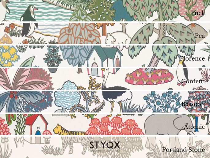 Little Greene Animal Kingdom - Puck