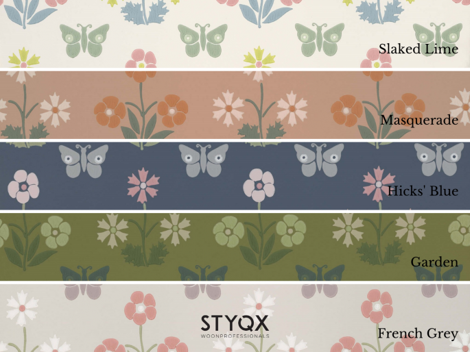 Little Greene Burges Butterfly - Garden