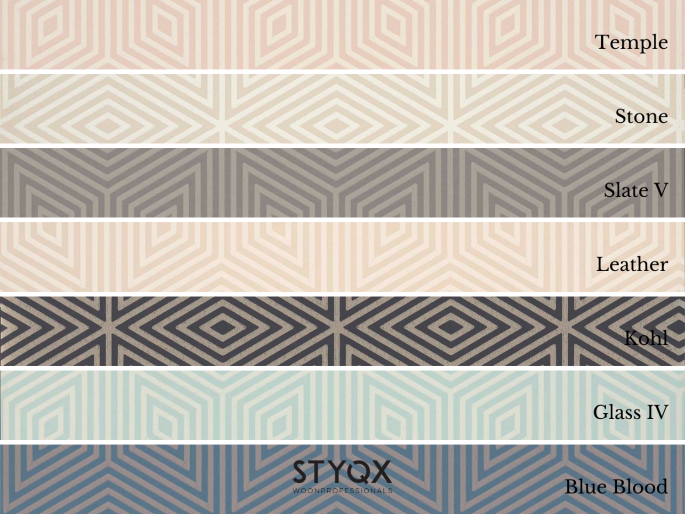 Paint & Paper Library Marquetry Tile - Temple