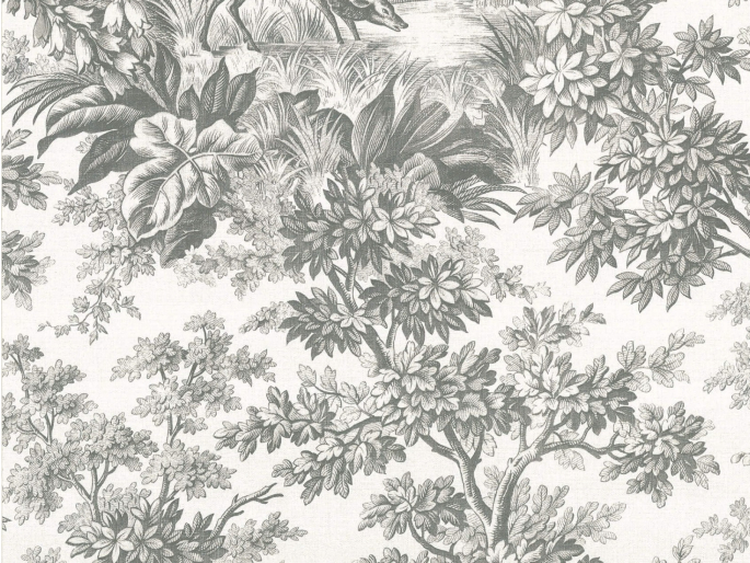 Little Greene Stag Toile - Moss