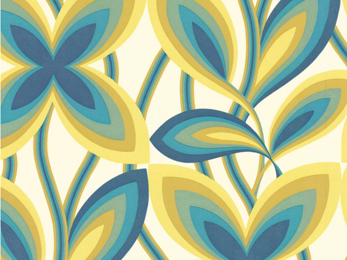 Little Greene Starflower - Peacock