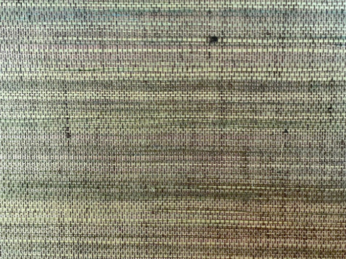 Catchii sisal behang Groen Zilver Metallic - S011