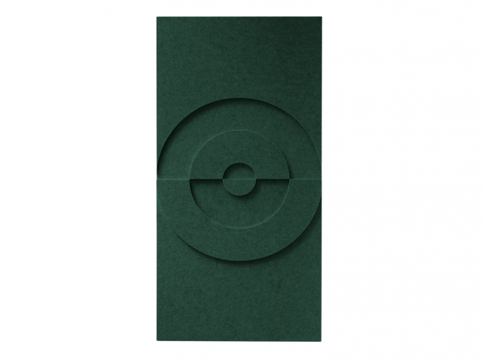 Maeven Art akoestische 3D panelen Maya VI - Deep Green (set van 2)