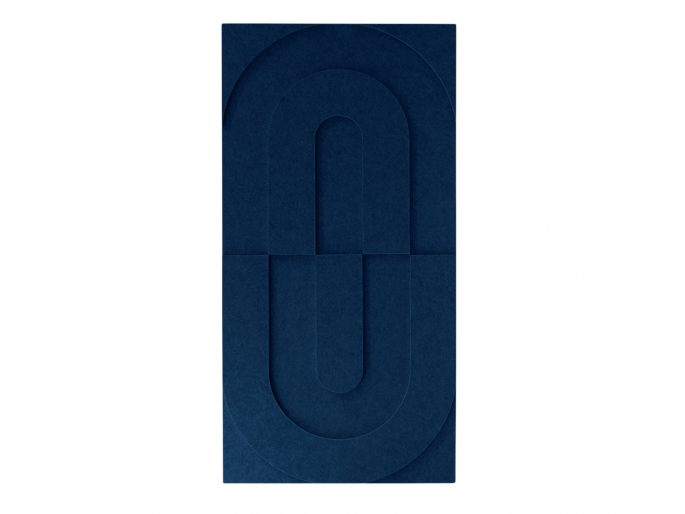 Maeven Art akoestische 3D panelen Maya VII - Navy Blue (set van 2)