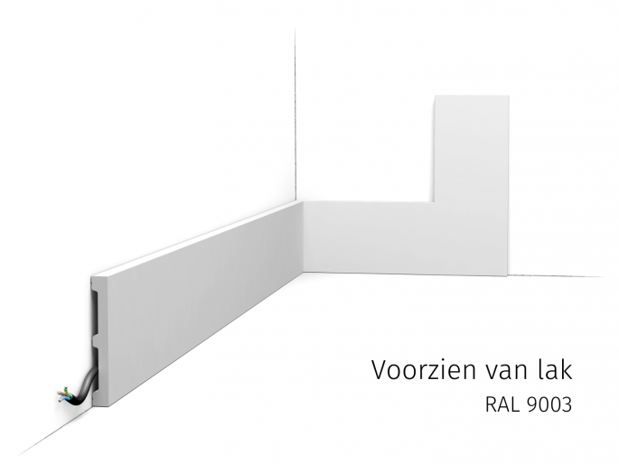 Orac vloerplint SX163 RAL9003