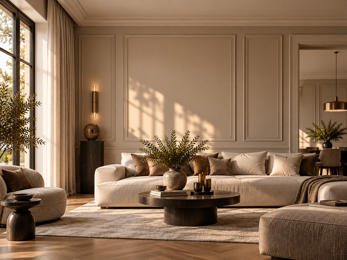 Interieur met Orac wandlijsten en decoratieve wandkaders