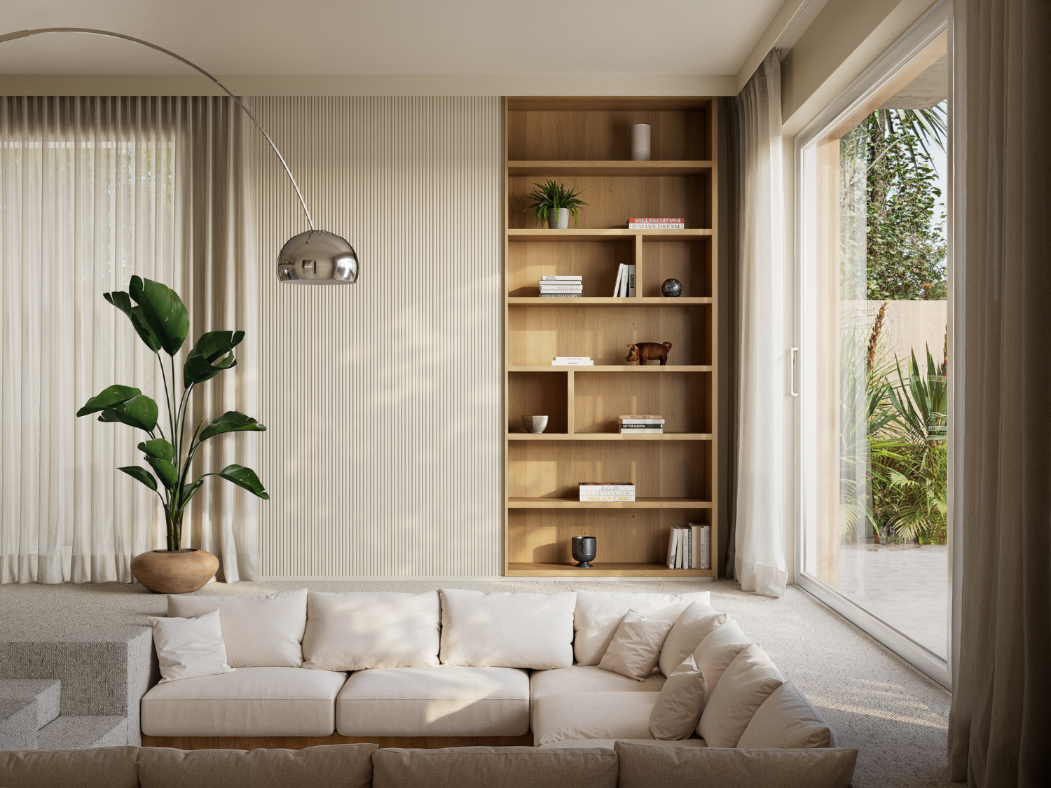 Orac gordijnkoof CX215 in woonkamer